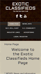 Mobile Screenshot of exoticclassifieds.com