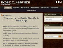 Tablet Screenshot of exoticclassifieds.com